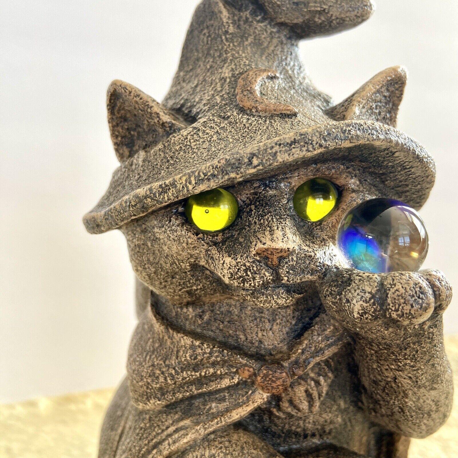 Vintage Pena Windstone Editions 1999 CAT WIZARD RARE! Great