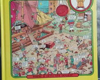 Detect Donald Where are They? Hardback Book: First Edition Search and Find, 1990