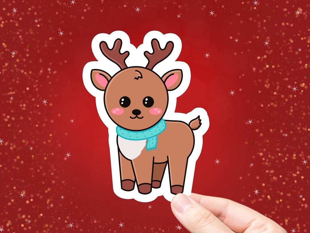 Reineer R Sticker Reindeer Vinyl Sticker | Holiday Sticker | Laptop Stickers | Water ...