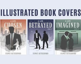 Custom illustrated book cover art bespoke design for indie authors all genres