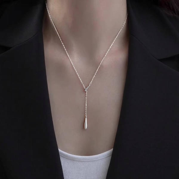 925 Sterling White Silver Choker Necklace: Flexible Interface, Dainty Silver Chain