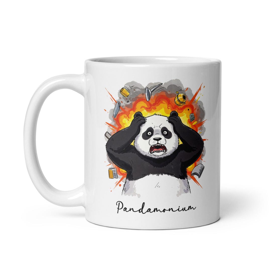 Pandamonium | Pun Panda Explosion Funny Coffee Mug - Etsy