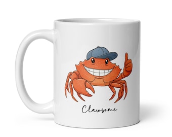 Clawsome | Pun Crab Funny Coffee Mug