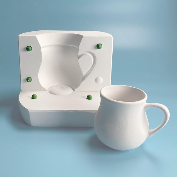 Merve Mug Plaster Mold: Handmade Ceramic Casting Supply