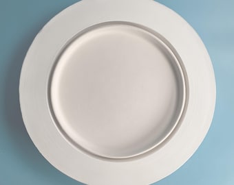 Edged Plate Plaster Mold: Ceramic & Porcelain Clay Casting (12-28cm)