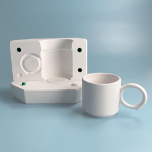 Leydi Mug Plaster Mold: Handmade Ceramic Casting Supply
