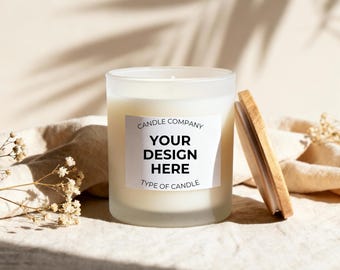 100+ All-In-One Candle Mockups Bundle, Soy Candle Mockup for Clear, Amber & Frosty Jars, POD Candle Template, Custom-Seasonal Candle Jar PNG