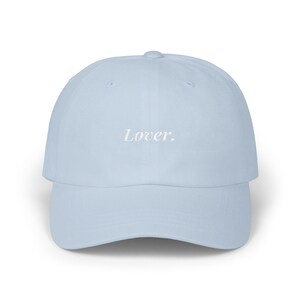 Embroidered Lover Cap, Romantic Minimalist Hat, Beach Aesthetic Cotton Hat, Unisex Summer Style, Anniversary Gift, Gift for Her, Lovers