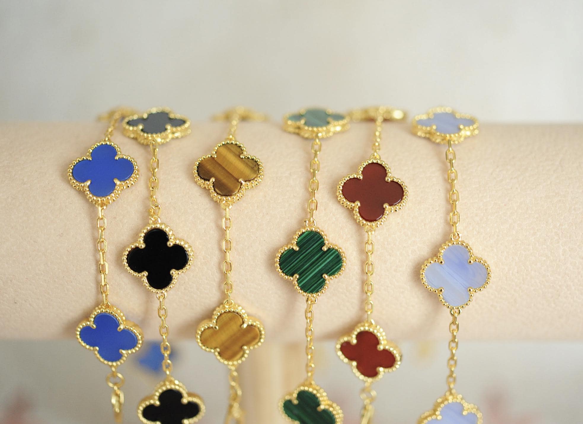 14k Gold Four Leaf Clover Bracelet Canada - Main Image