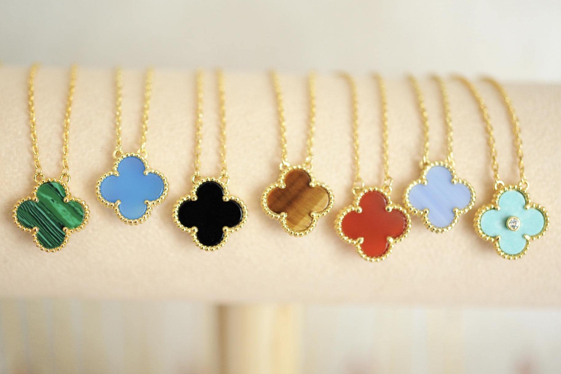 Van Cleef Green Necklace - Etsy