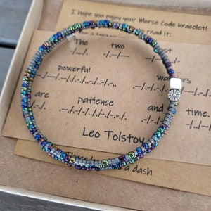 Powerful Warriors Morse Code Bracelet