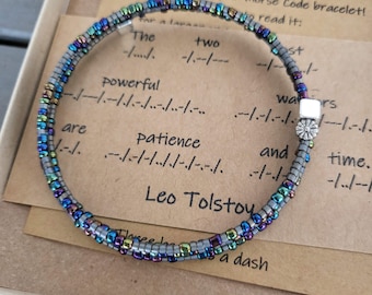 Powerful Warriors Morse Code Bracelet
