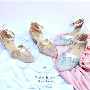 Mabooty Brukat Series Women&#39;s Leather Shoes – Handmade, Embellished, Elegant Comfort