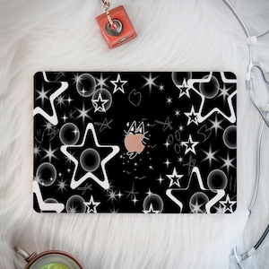 Aritisr Pentagram Black-White Series Mac Case,Macbook Case Hard Protective Laptop Case,Air15/13/11,Pro16/15/14,Mac Cover 2024 2023 2021 2020