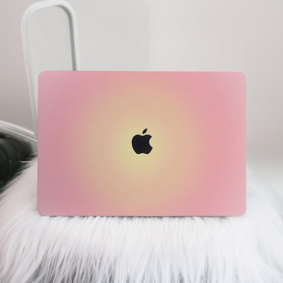 Custom Pink Yellow Swirl Style MacBook Case,macbook Case Hard