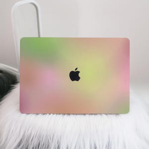 Color Aurora Borealis Mac Case,Light Yellow Macbook Case Hard Protective Laptop Case,Air15/13/11,Pro16/15/14,Mac Cover 2024 2023 2021 2020