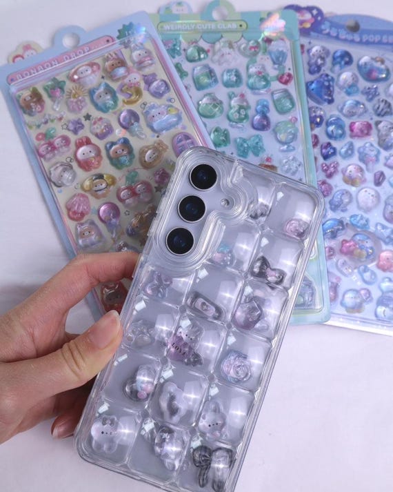 BONBON Seal Sticker Phone Case, 3D Hard Puffy Popseal Stickers, Bubble  Puffer Shaker Case, Cute Kawaii Resin Decoden iPhone Samsung Case - Etsy  Israel