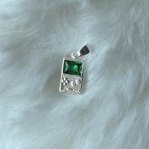 Retro Digital Gamer Charm Pendant in 18k/Silver Plated - Gemboy - Frutiger Aero y2k Cute Anime Jewelry - Kawaii Charm - 90s Kid Gift image 8