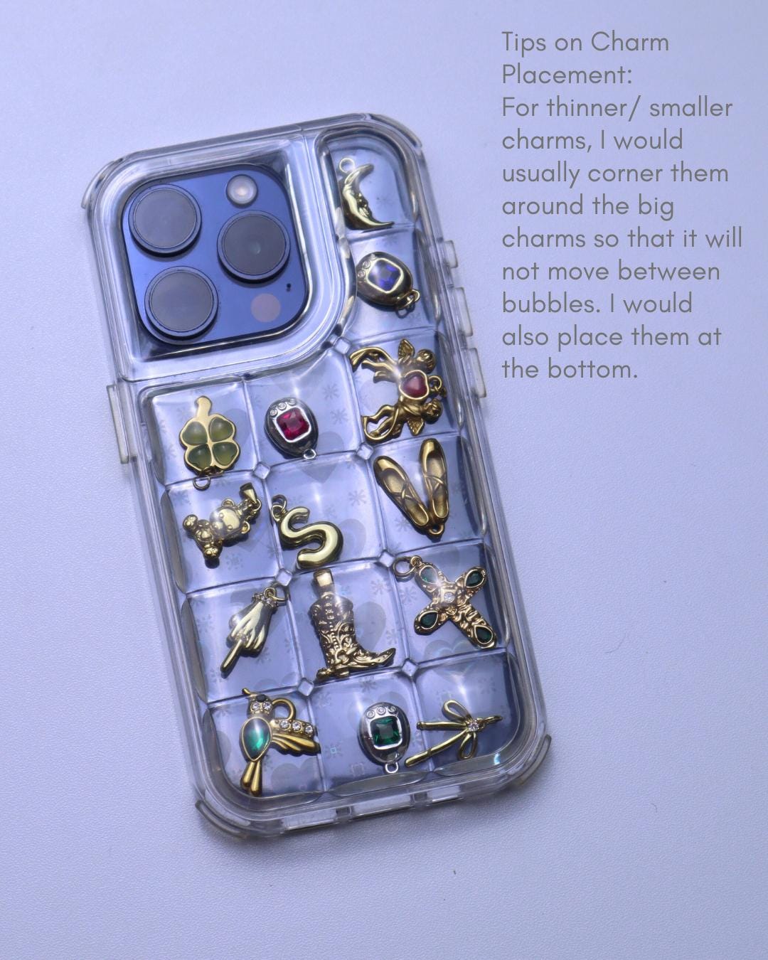 3D Pokopoko Case, Puffer Bubble Shaker Aesthetic Phonecase, Clear
