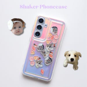 Coque pour téléphone à breloques, coque avec photo personnalisée Android, coque de téléphone personnalisée avec visage pour chien/chat/bébé/papa/maman, Samsung S22 23 24 Plus Ultra Note 20