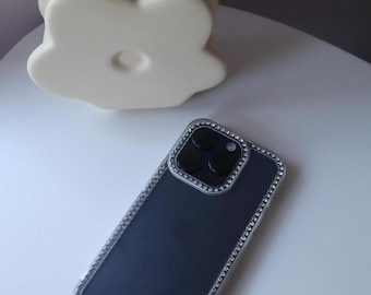 Luxury Diamond Clear Phone Case for DIY | Stylish Bling Case | Gift for Her | Premium Case for iPhone 13 14 15 16 17 Air Plus Pro Max