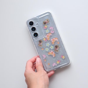 Coque pour téléphone à breloques, coque avec photo personnalisée Android, coque de téléphone personnalisée avec visage pour chien/chat/bébé/papa/maman, Samsung S22 23 24 Plus Ultra Note 20