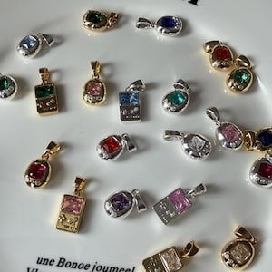 Retro Charm Pendant Set in 18k/Silver Plated - Gemboy & Gemagotchi - y2k Cute Digital Egg Anime Jewelry - Digital Egg Charm - 90s Kid Gift image 2