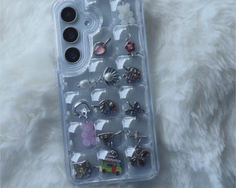 3D Pokopoko Case, Puffer Bubble Shaker Phonecase, Ice Cube Clear Samsung S26 25 Ultra Plus, Viral Spinns Japanese Charm/ Resins Case for DIY