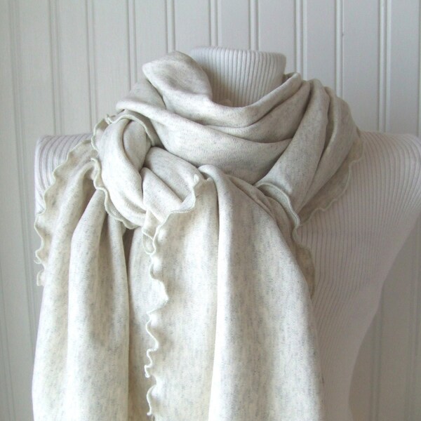 Oatmeal.....Ruffled Scarf