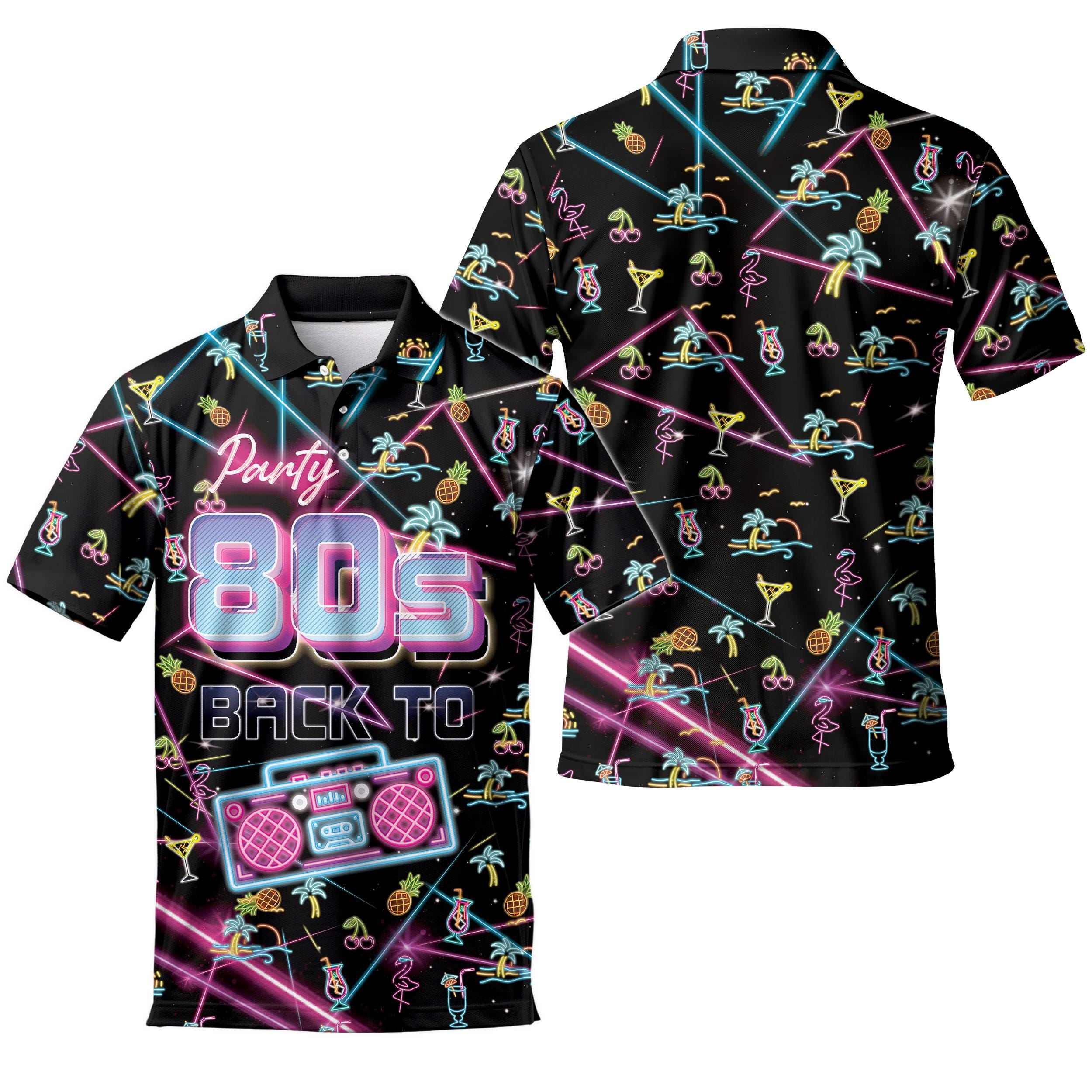 【希少・美品】80s 90s Polo Country G9 Men's 80s Neon Tropical Polo Shirt, Retro Party Golf Vacation