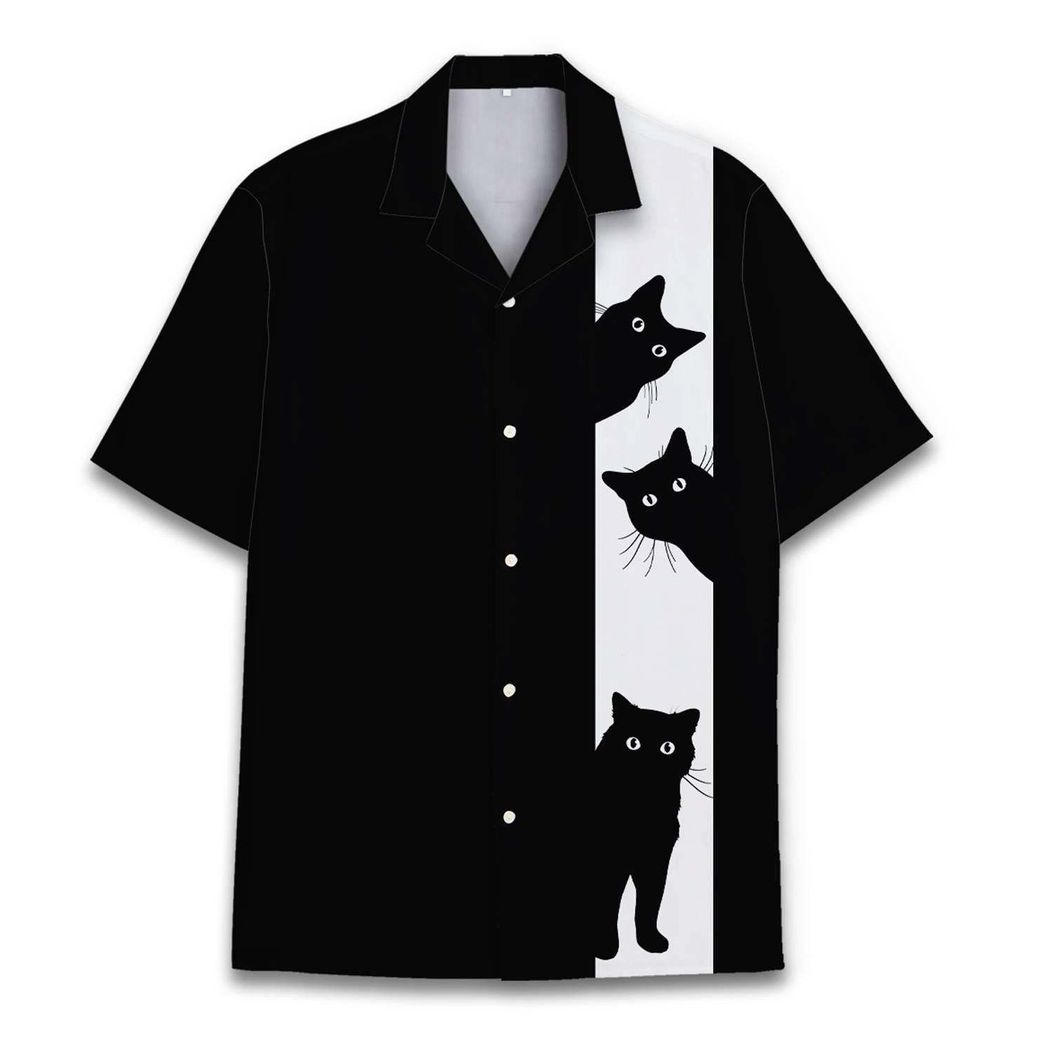 Button up Cat Shirt
