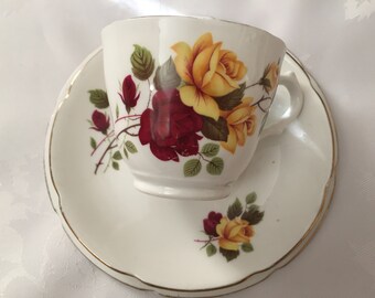 Late Victorian William Hudson /& Son Imari bone china trio