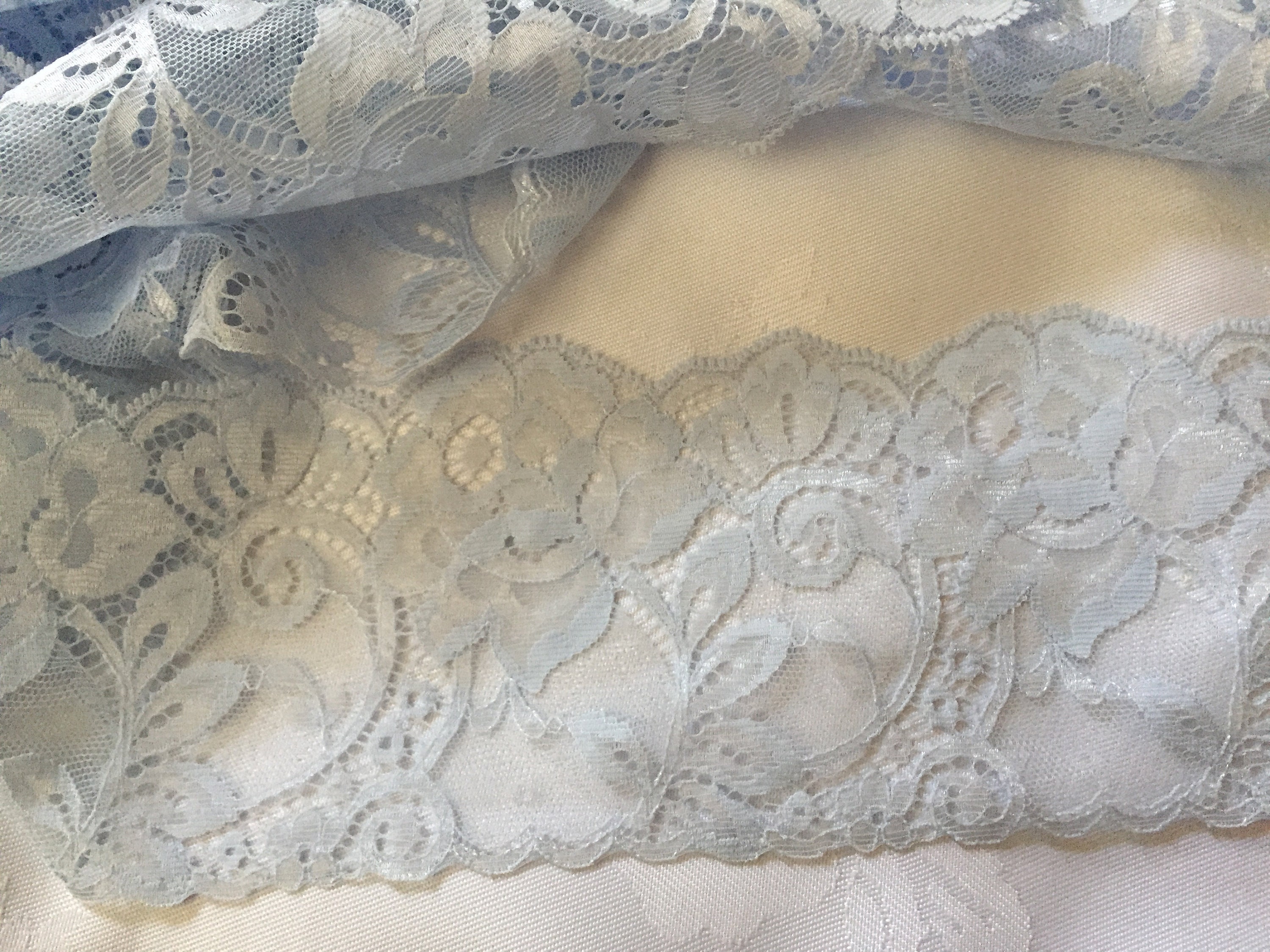 5 metres of 3.75 wide beautiful baby blue vintage lace | Etsy