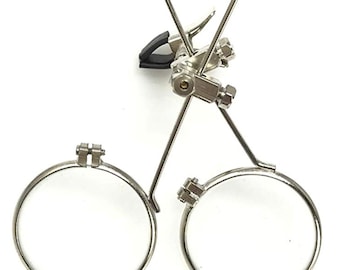 Steampunk Goggles jewelry clip on eye loupe making craft magnifier glasses loopy