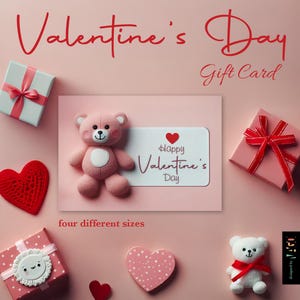 Valentinstag Geschenkkarte, Geschenkkarte, Valentinstag, LOVE, Postkarte