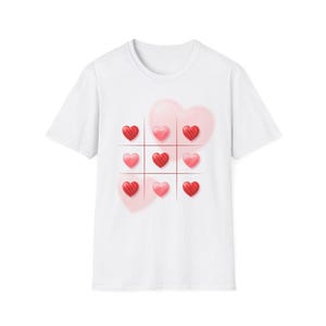 Valentines Unisex Softstyle T-Shirt, Love Tee, Heart T-Shirt, Romantic Top, Valentine&#39;s Day Outfit