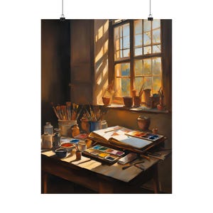 Herbstliches Poster, Dressing Room, Matte Vertikale Poster, 11"x14", 12"x16", 18"x24"