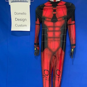 Personalized Cosplay Costume Kids Costume Jumpsuit Custom Bodysuit for Kids Birthday Gift Cosplay Suit with Mask