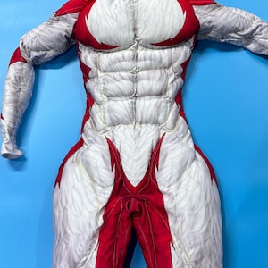 Cosplay Tiere Muskelanzüge Benutzerdefinierte Cosplay Kostüme Personalisierte Party Cosplay Anzug Maßgeschneiderte Handmade Cosplay Rot Grau Muskel Outfit