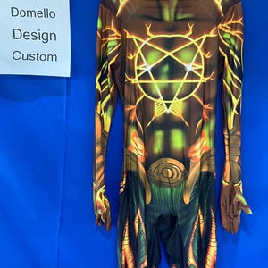 Personalized Daimon Hellstrom Cosplay Costume Custom Bodysuit From Pictures For Cosplay Comic Con Halloween Cartoon Spandex Bodysuit