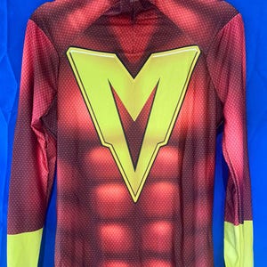 Mighty Man Cosplay Costume Catsuit Custom Bodysuit From Pictures For Cosplay Comic Con Halloween Cartoon Spandex Bodysuit