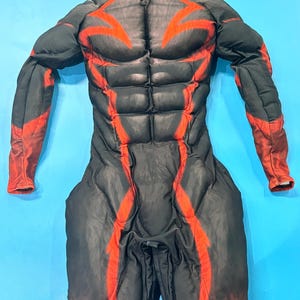 Benutzerdefinierte Cosplay Kostüm Tiere Anzug Tiere Cosplay Muskelanzüge Tailored Party Cosplay Muskeln Outfit Handgemachte Orange Schwarz Muskelkostüme