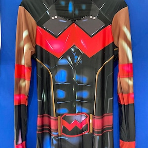 Personalized Wonder-man Cosplay Costume Catsuit Custom Bodysuit From Pictures For Cosplay Comic Con Halloween Cartoon Spandex Bodysuit