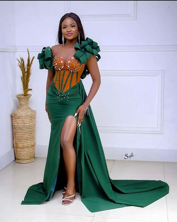 Corset Dress, Women Fashion, Reception Dress, Gala Wear,Prom Fashion,Prom Outfit,African Fashion,African Style, Women Clothing