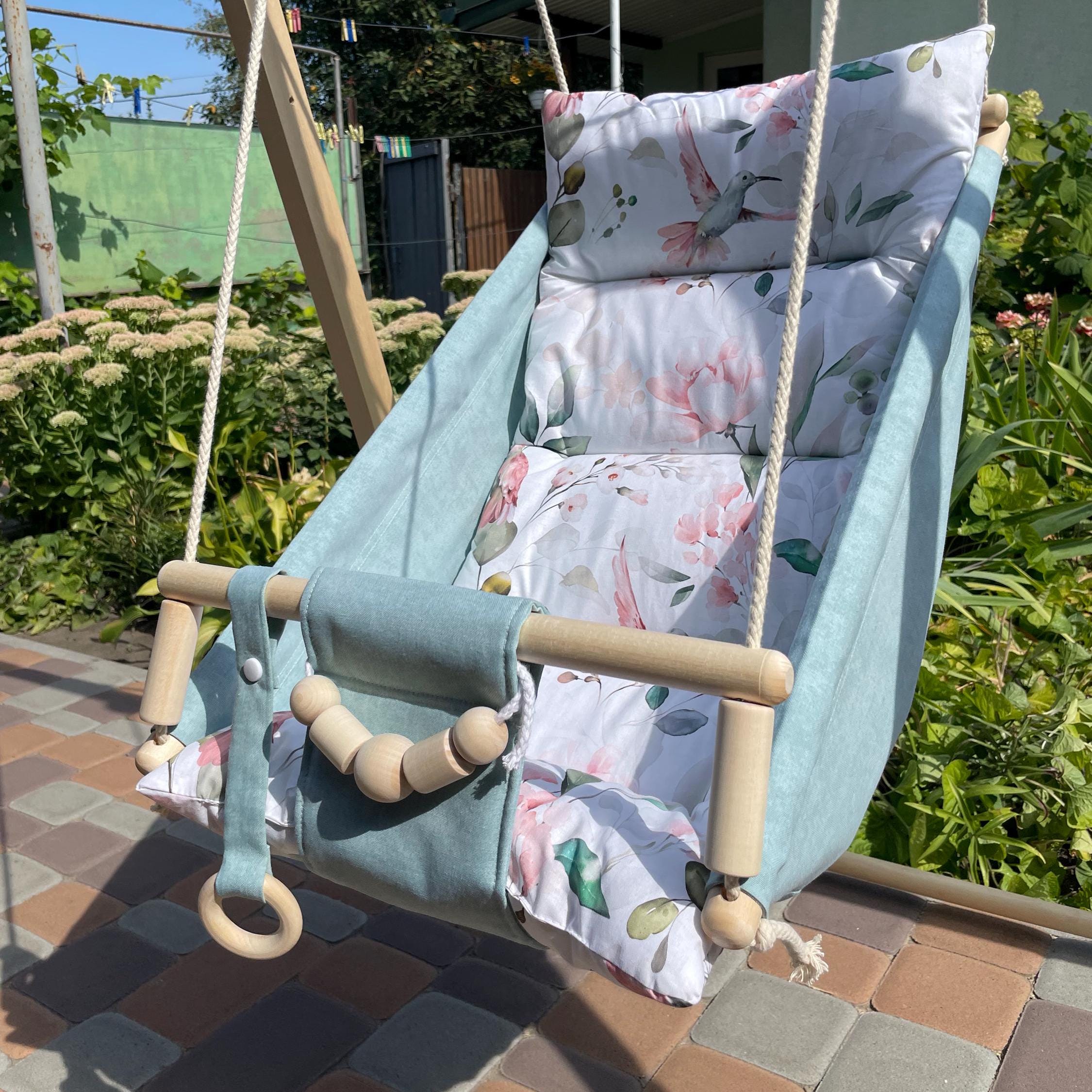 Leaves swing baby cradle 2025