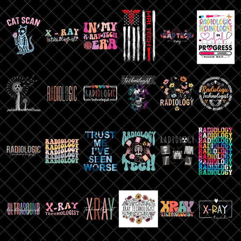 Rad Tech Collage Radiologic Technologist Png Bundle, Radiology Png, Xray Tech Png, Rad ...