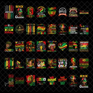 Juneteenth Bundle Png, Juneteenth 1865 Png, Black History Png, Free-ish Png, They Not Like Us Png, Black Freedom, Juneteenth Celebrate
