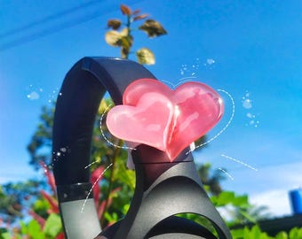 Heart Flare Headphone Accessory – Romantic Layered Heart Design - Valentine's Edition