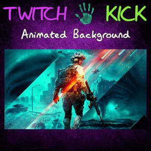 On The Battlefield Twitch / Kick Streaming Background, Animated, Overlay, Emote