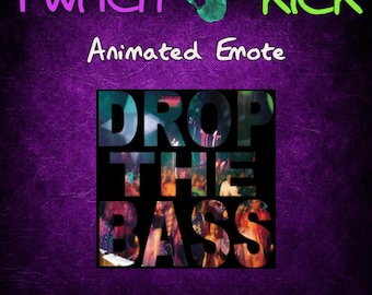 Disco Drop the Bass + FREE Dancing Bird Emote Twitch / Kick Streaming Background, Animated, Overlay, Emote